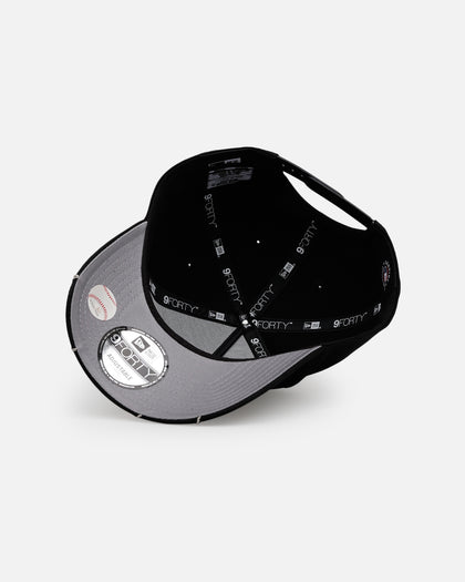 New Era Oakland Athletics 'Spider Web Visor' 9FORTY A-Frame Snapback Black