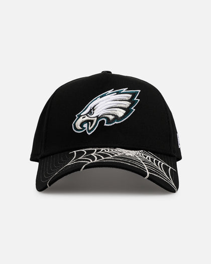 New Era Philadelphia Eagles 'Spider Web Visor' 9FORTY A-Frame Snapback Black