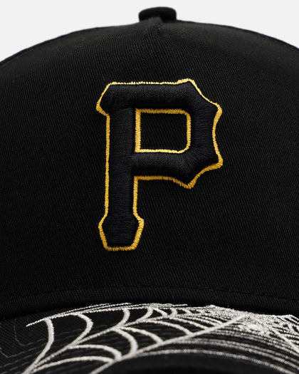 New Era Pittsburgh Pirates 'Spider Web Visor' 9FORTY A-Frame Snapback Black