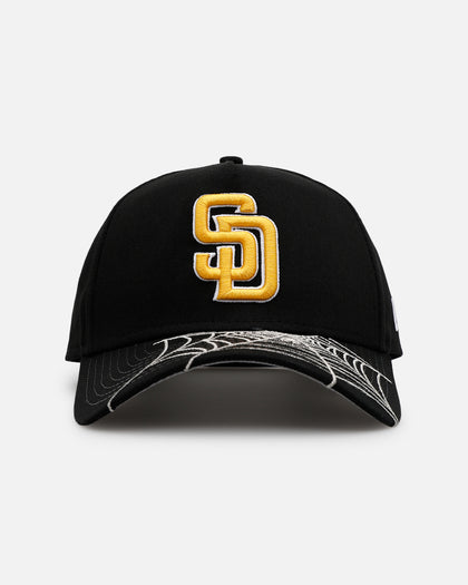 New Era San Diego Padres 'Spider Web Visor' 9FORTY A-Frame Snapback Black