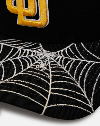 New Era San Diego Padres 'Spider Web Visor' 9FORTY A-Frame Snapback Black