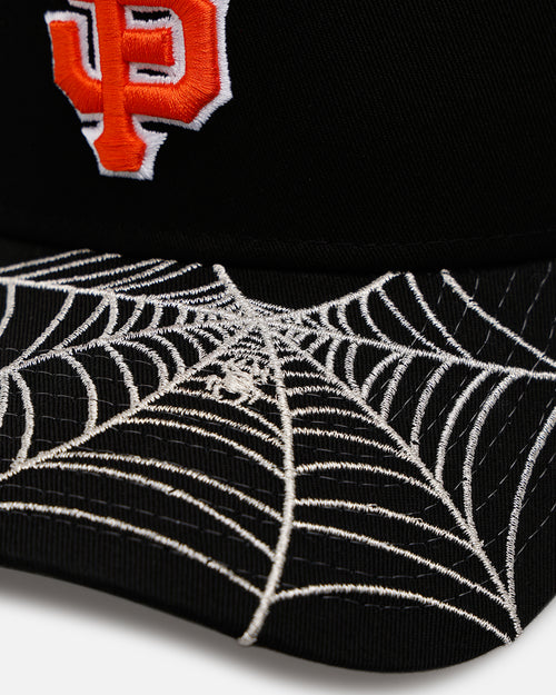New Era San Francisco Giants 'Spider Web Visor' 9FORTY A-Frame Snapback Black