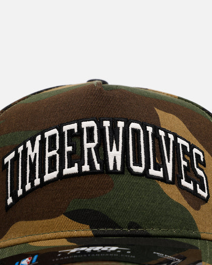 Pro Standard Minnesota Timberwolves 'Woodland Camo' Pro Pinch Snapback Camo