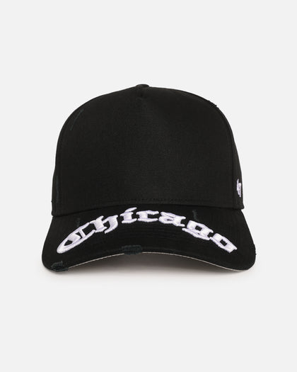 47 Brand Chicago White Sox 'Destruct Gothic Visor' 47 Offside Strapback Black/Black
