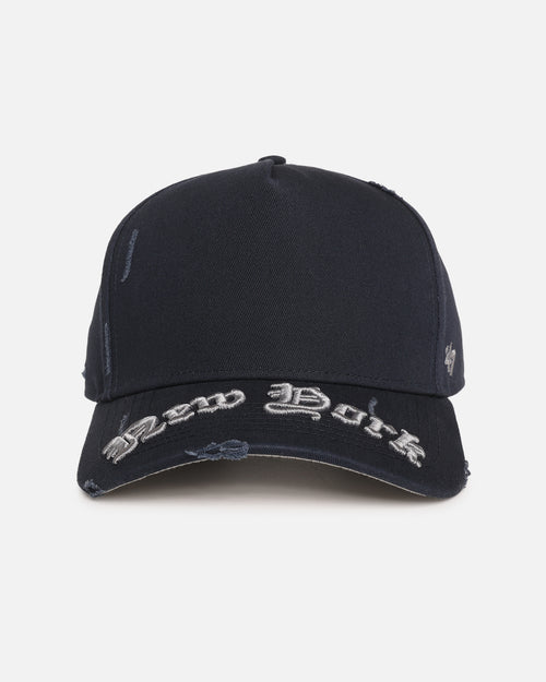 47 Brand New York Yankees 'Destruct Gothic Visor' 47 Offside Strapback Navy/Navy