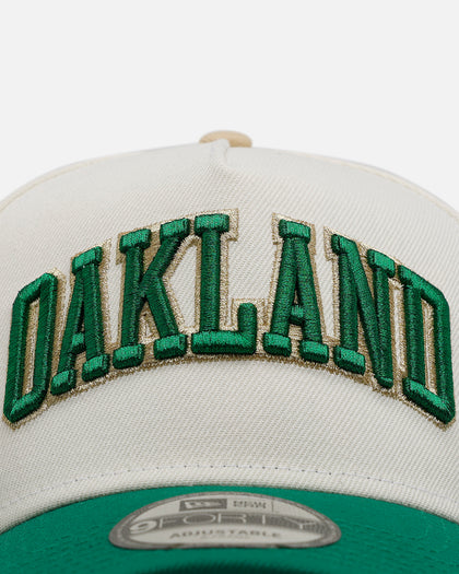 New Era Oakland Athletics 50th Anniversary Gold Edition A Frame 9Forty Snapback Cap New Era Oakland Athletics 50th Anniversary Gold Edition A Frame 9Forty Snapback Cap