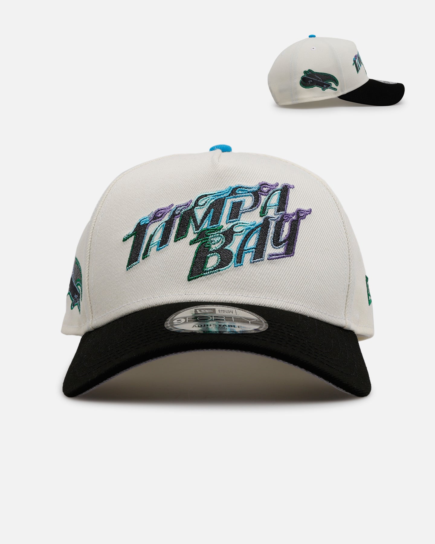 New Era Tampa Bay Rays 'Chrome Metallic Wordmark' 9FORTY A-Frame