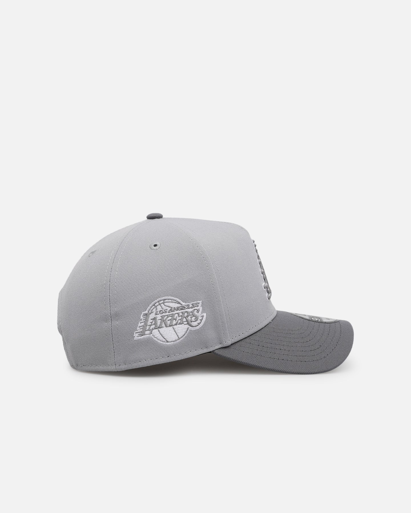 サ*8様 Los Angeles Lakers キャップ グレー 極希少 入手困 New Era Los Angeles Lakers 'Smoke' 9FORTY A-Frame Snapback Smoke