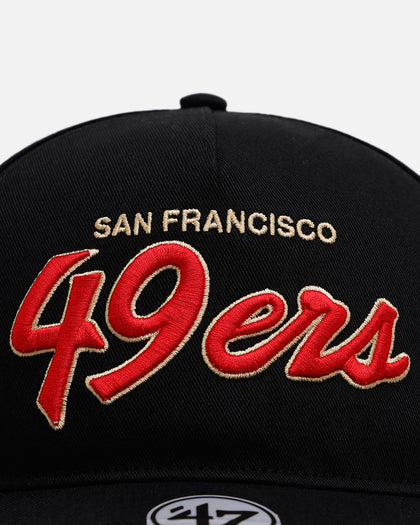 47 Brand San Francisco 49ers 'Black Dome Script' 47 Hitch Snapback Black