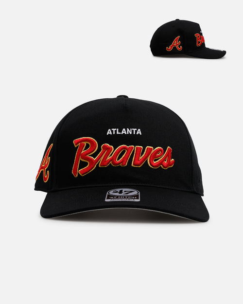 47 Brand Atlanta Braves 'Black Dome Script' 47 Hitch Snapback Black