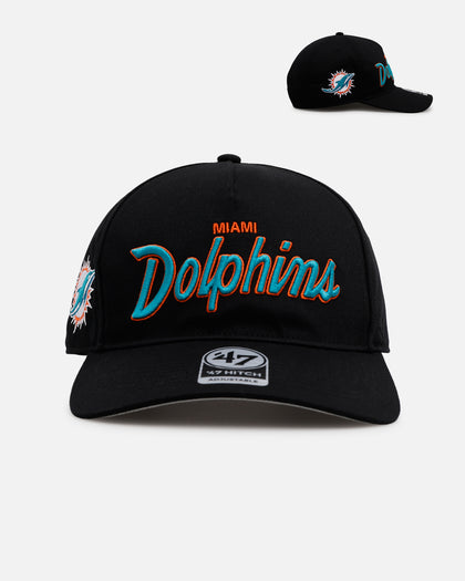 47 Brand Miami Dolphins 'Black Dome Script' 47 Hitch Snapback Black