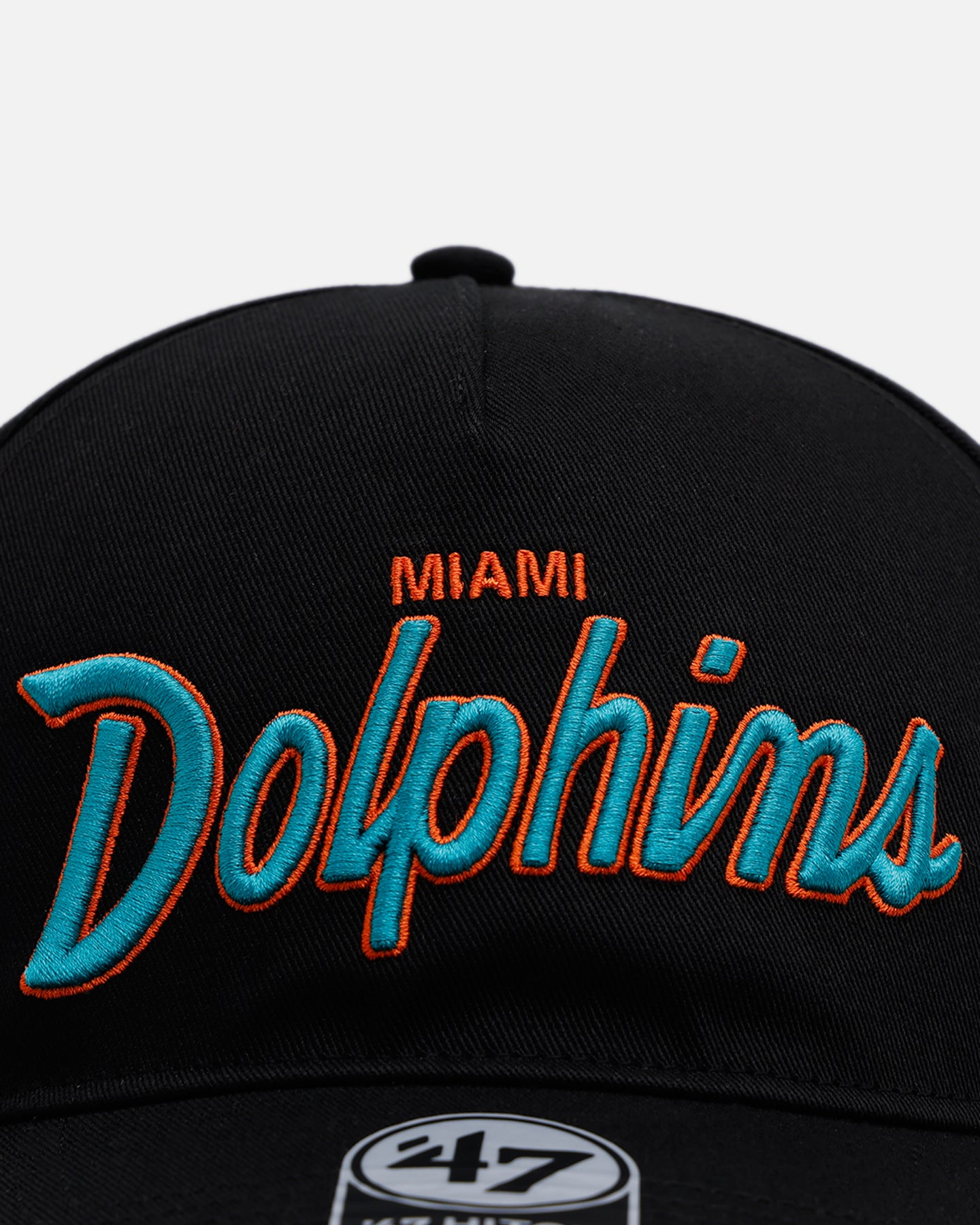 47 Brand Miami Dolphins 'Black Dome Script' 47 Hitch Snapback