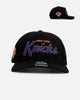 47 Brand New York Knicks 'Black Dome Script' 47 Hitch Snapback Black