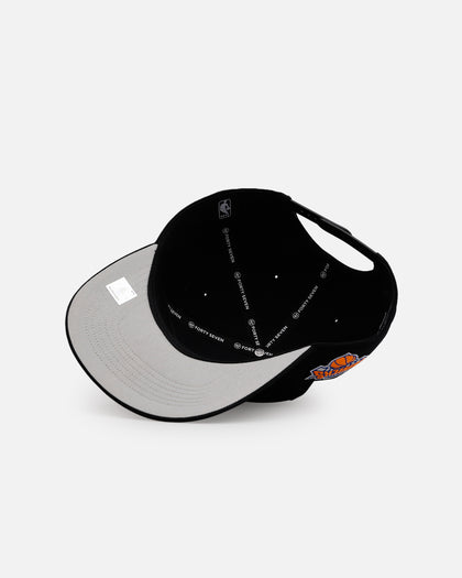 47 Brand New York Knicks 'Black Dome Script' 47 Hitch Snapback Black