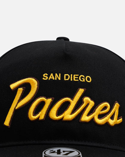 47 Brand San Diego Padres 'Black Dome Script' 47 Hitch Snapback Black