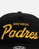 47 Brand San Diego Padres 'Black Dome Script' 47 Hitch Snapback Black