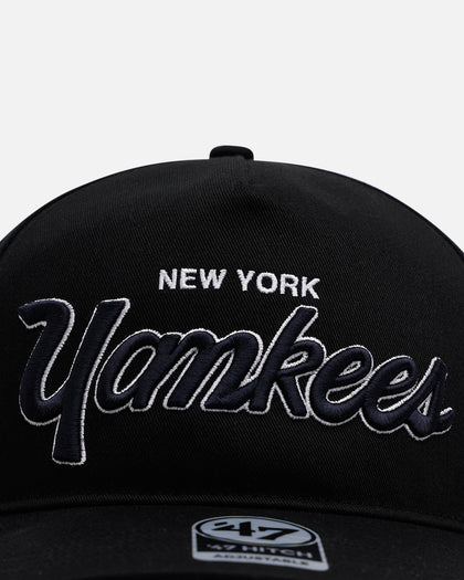 47 Brand New York Yankees 'Black Dome Script' 47 Hitch Snapback Black
