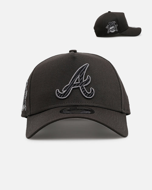 New Era Atlanta Braves 'Carbon Weave' 9FORTY A-Frame Snapback Black