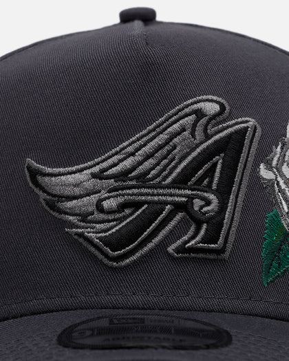 New Era Los Angeles Angels 'Gray Tonal Rose Embroidery' 9FORTY A-Frame Snapback Gray