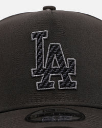 New Era Los Angeles Dodgers 'Carbon Weave' 9FORTY A-Frame Snapback Black