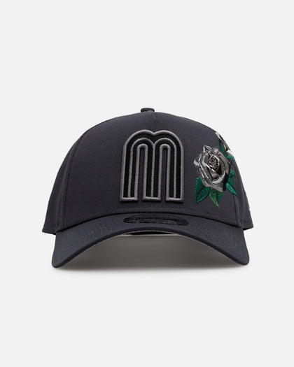 New Era Mexico National Baseball Team 'Gray Tonal Rose Embroidery' 9FORTY A-Frame Snapback Gray