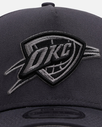 New Era Oklahoma City Thunder 'Gray Tonal Rose Embroidery' 9FORTY A-Frame Snapback Gray