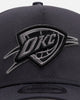 New Era Oklahoma City Thunder 'Gray Tonal Rose Embroidery' 9FORTY A-Frame Snapback Gray