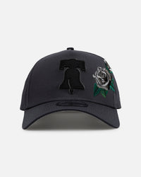 New Era Philadelphia Phillies 'Gray Tonal Rose Embroidery' 9FORTY A-Frame Snapback Gray