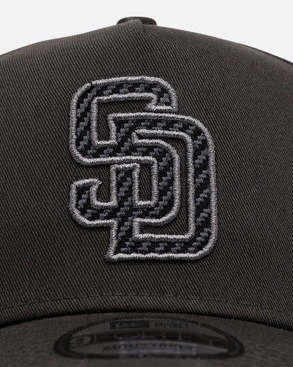 New Era San Diego Padres 'Carbon Weave' 9FORTY A-Frame Snapback Black