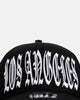 New Era Los Angeles Lakers 'Oversized Gothic Script Crown' 9FORTY A-Frame Snapback Black/White