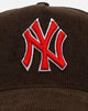 New Era New York Yankees 'Walnut Cord' 9FORTY A-Frame Corduroy Snapback Walnut