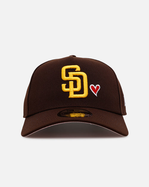 New Era San Diego Padres 'Team Color Hearts' 9FORTY A-Frame Snapback Official Team Color