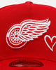 New Era Detroit Red Wings 'Team Color Hearts' 9FORTY A-Frame Snapback Official Team Color