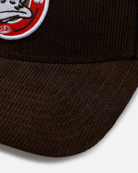 New Era Anaheim Ducks 'Walnut Cord' 9FORTY A-Frame Corduroy Snapback Walnut