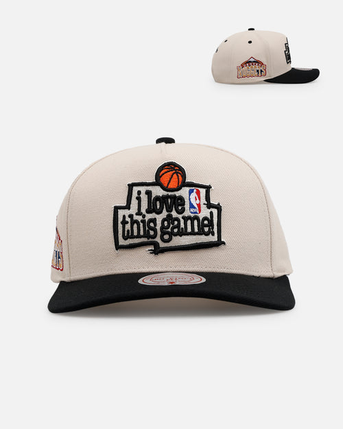 Mitchell & Ness Denver Nuggets 'I Love This Game' Pro Pinch Snapback Natural/Black