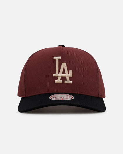 Mitchell & Ness Los Angeles Dodgers 'Vintage Burgundy' Pro Pinch Snapback Burgundy