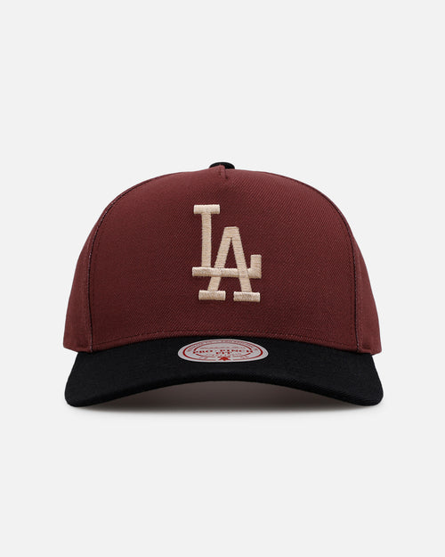 Mitchell & Ness Los Angeles Dodgers 'Vintage Burgundy' Pro Pinch Snapback Burgundy