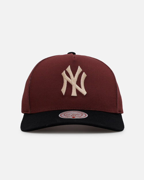 Mitchell & Ness New York Yankees 'Vintage Burgundy' Pro Pinch Snapback Burgundy