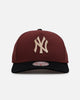 Mitchell & Ness New York Yankees 'Vintage Burgundy' Pro Pinch Snapback Burgundy