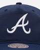 Mitchell & Ness Atlanta Braves 'Matte Nylon 2.0' Caddy Fit Snapback Navy