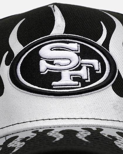 New Era San Francisco 49ers 'Metallic Flames' 9FORTY A-Frame Snapback Black/Silver