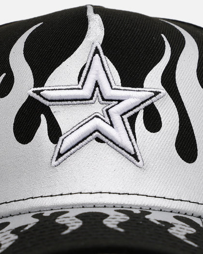 New Era Houston Astros 'Metallic Flames' 9FORTY A-Frame Snapback Black/Silver