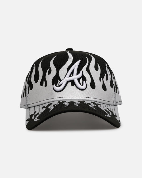 New Era Atlanta Braves 'Metallic Flames' 9FORTY A-Frame Snapback Black/Silver