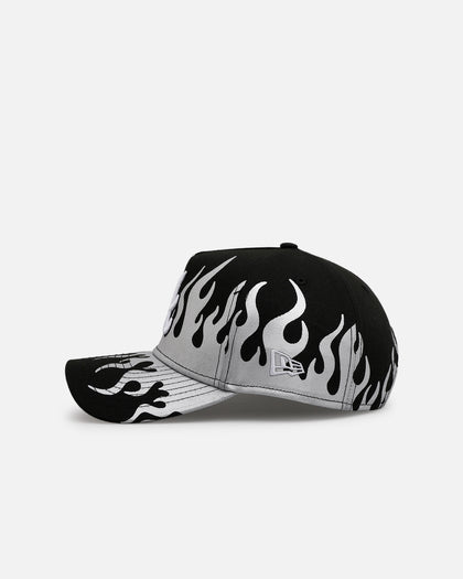 New Era Atlanta Braves 'Metallic Flames' 9FORTY A-Frame Snapback Black/Silver