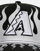 New Era Arizona Diamondbacks 'Metallic Flames' 9FORTY A-Frame Snapback Black/Silver