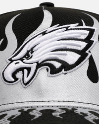 New Era Philadelphia Eagles 'Metallic Flames' 9FORTY A-Frame Snapback Black/Silver