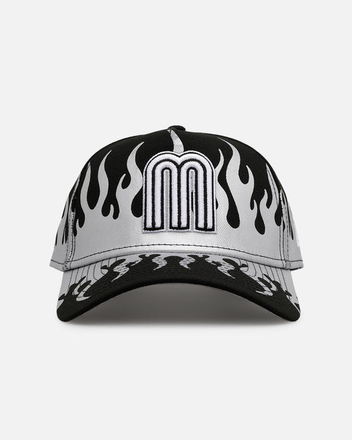 New Era Mexico National Baseball Team 'Metallic Flames' 9FORTY A-Frame Snapback Black/Silver