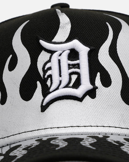 New Era Detroit Tigers 'Metallic Flames' 9FORTY A-Frame Snapback Black/Silver