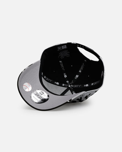 New Era New York Yankees 'Metallic Flames' 9FORTY A-Frame Snapback Black/Silver