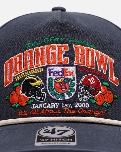 47 Brand Michigan Wolverines Vs. Alabama Crimson Tide 'Vintage Bowl Game 2.0' 2000 Orange Bowl Hitch Snapback Vintage Navy